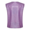 thumbnail image 2 of YONGHS Boys Girls Sparkly Sleeveless Jacket Waistcoat Hip Hop Jazz Disco Choir Dance Performance Vest Top Purple 9-10, 2 of 7