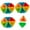 Assorted Color, variant on Monyance DIY Baking Mold 20pcs Silicone Mini Baking Cup Triangle Reusable Muffin Cake Cupcake Liners Mold(2.17X2.17X1.18Inches)