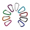 thumbnail image 3 of 10 Pcs Carabiner Spring D-ring Belt Clip Snap Key Chain Aluminum Hook, 3 of 8