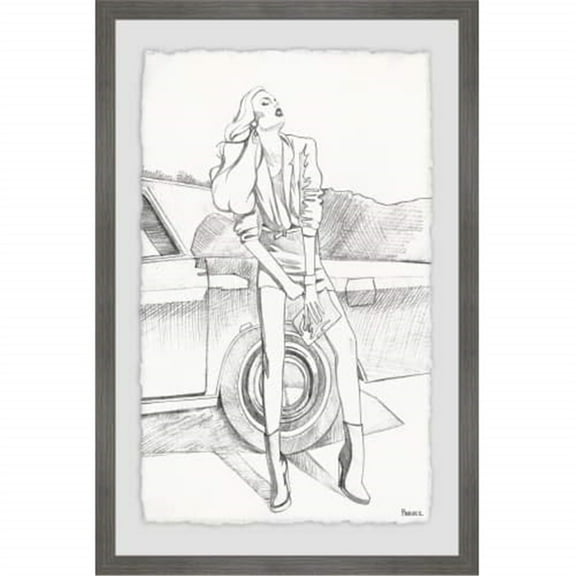 Parvez Taj Handmade Feel the Breeze Framed Print 16 x 24