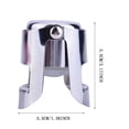 thumbnail image 3 of fsxdhpcsgfc Champagne Stoppers 4 Pcs Stainless Steel Bottle Stoppers For Sparkling Champagne Red Reusable Stainless Steel Stopper Automatic Can Opener Pocket for Slow Cooker Can Openers Manual Kitchen, 3 of 8