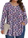 Purple Blue Floral