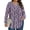 Purple Blue Floral, variant on Womens Plus Size Tops Fall Long Sleeve Shirts Crew Neck Casual Loose Tunic Blouses