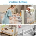 thumbnail image 3 of Canddidliike Vertical Lifting Bed Rail for Toddlers with Double Lock-70 inch, Toddler Bed Rails for Queen, King, Twin, and Bunk Size Beds, 3 of 8