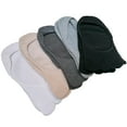 thumbnail image 6 of Couver Unisex Super Low Cut 5 Finger No Show Toe socks, Light Gray, Small, 6 of 8