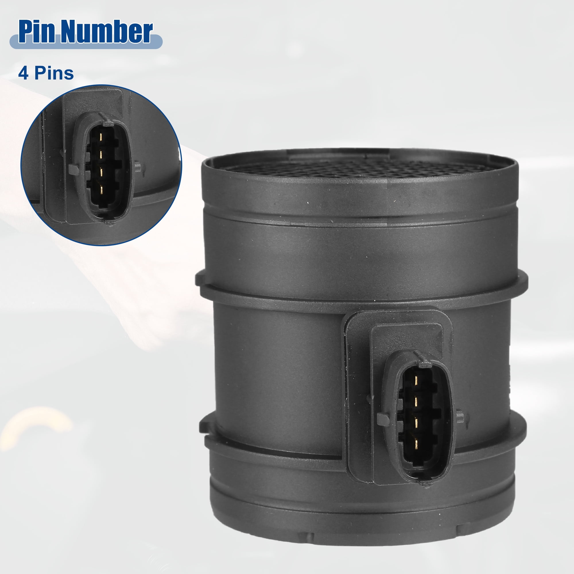 Car Mass Air Flow MAF Sensor Replacement Fit for ALFA No.51827033/69503670 Black