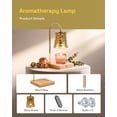 thumbnail image 2 of Behome Candle Warmer Lamp with Timer & Dimmer, Wax Melt Warmer with 2 Bulbs for Jar Candles, Home Decoration Gifts for Women, Gold, 2 of 7