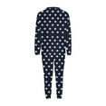 thumbnail image 4 of gbyLJF Womens 2 Piece Outfits Set Printed Round Neck Long Sleeve Pullover and Elastic Waisted Pants Sweatsuit Sets Pajamas Set, 4 of 5