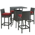 thumbnail image 2 of Modway Sojourn 5 Piece Outdoor Patio Sunbrella® Pub Set, Multiple Colors, 2 of 4