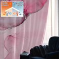 thumbnail image 5 of Marble Pink Blackout Curtains for Bedroom/Living Room, Pinch Pleated Black Out Curtains, Modern Abstract Ink Painting Luxury Room Darkening Window Drapes with Hooks 2 Panels, 39"x70", 5 of 8