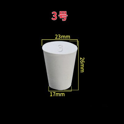 

15 sizes White Solid Rubber Stopper Push-In Sealing Plug Laboratory Rubber Plug Pipe Tank wine bottl