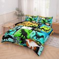 thumbnail image 2 of NINENINE Dinosaur Bedding Sets,Watercolor Dinosaur Comforter Set for boys, 2 of 6