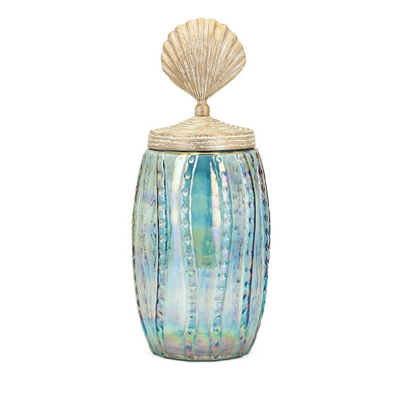 Large Fern Lidded Decorative Canister