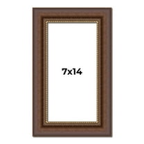 7x14 Copper and Brown Real Wood Picture Frame Width 2 inches | Interior Frame Depth 0.5 inches |