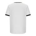 thumbnail image 4 of Aofany Men's Vintage Short Sleeve T-shirt V Neck Slim Men Blouse Running Gym Athletic Tops, 4 of 4