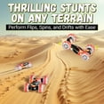 thumbnail image 5 of Contixo SC10 Cobra Crawler Stunt Remote Control Cars with 4WD Off-Road Mode and LED Lights, Red, 5 of 8