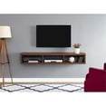thumbnail image 1 of Wall Mounted Wood TV Console Entertainment Center Wall Decor 60-inch Brown, 1 of 3