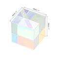thumbnail image 2 of Uxcell 25x25x25mm Glass Prism Cube, Mini Optical X-Cube RGB Prism Cube, Clear, 2 of 5