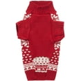 thumbnail image 2 of Red Christmas Reindeer Holiday Festive Dog Sweater for Large Dogs, XX-Large (XXL) Size 23" Back Length, 2 of 7