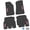 Black w/ Pink Insert, variant on Flextread Floor Mats for 18-24 Jeep Wrangler JLU - Mopar Licensed Factory Fit - Rugged Woods Camouflage w/ Pink Willys Insert - 100% Made in USA