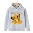 thumbnail image 2 of Sudadera con capucha con estampado de animales de dibujos animados para niños y niñas, de El Rey León, Simba, de manga larga, 2 of 5