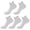 White, variant on Compression Socks 5 Pairs Unisex Terry Cushioned Ankle Sports Socks Shock Absorbing Sweat Wicking Athletic Socks for Basketball Marathon Running Badminton Fitness Outdoor