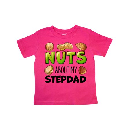 

Inktastic Nuts About My Stepdad Peanut Almond Pistachio Gift Toddler Boy or Toddler Girl T-Shirt