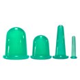 thumbnail image 1 of Mini taza ventosa de vacío tazas de masaje conjuntos de ventosas faciales para el cuerpo y la cara, relajación, Anti-envejecimiento, Anti-celulitis - Verde (4 juegos) Zulema Aspiración de silicona al vacío, 1 of 6