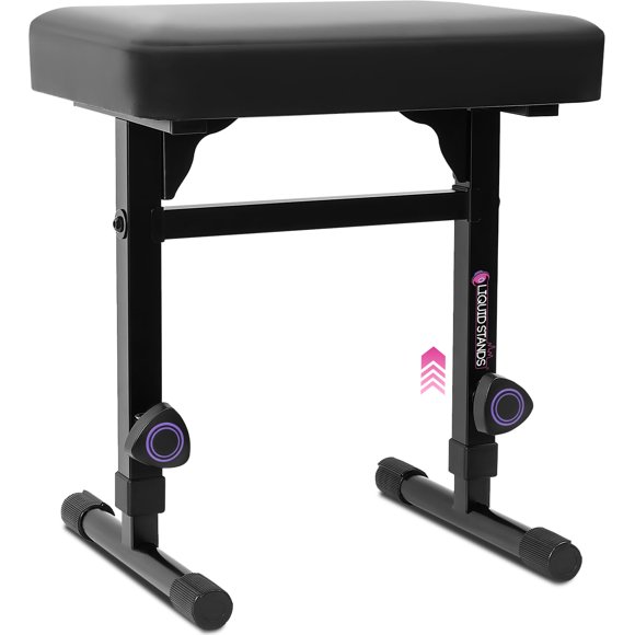 Taburete ajustable Piano Bench Liquid Stands de piel sintética