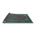 thumbnail image 2 of Ahgly Company Indoor Rectangle Medallion Light Blue Traditional Area Rugs, 4' x 6', 2 of 4
