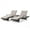 Gray, variant on GDF Studio Olivia Outdoor Wicker Adjustable Chaise Lounges with Cushion, Set of 2, Multibrown and Charcoal