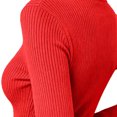 thumbnail image 5 of Women's Pullover Sweaters Dqueduo Women's Turtleneck Sweater, Solid Color Slim Pullover Knitwear Top, Winter Base Layer Sweater, 5 of 8