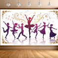 thumbnail image 2 of Dance Theme Backdrop Silhouette Fancy Musical Performance Event Decor Party Decoration Celebration Ballet Festive Artistic Design Ballroom舞会, 2 of 4