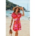 thumbnail image 2 of Ekouaer Women' Cover Ups Casual Swimsuit Coverups Flowy Tie Waist Beach Cover Up Dress, 2 of 5