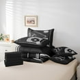 thumbnail image 4 of Kids Sports Bedding Comforter Sets 7pcs for Boys Baseball King Bedding Sets, Baseball Print Reversible Bed in a Bag Ball Game Comforter Set, Baseball Field Bed Set, 4 of 5