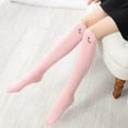 thumbnail image 2 of XBASW Girls Cartoon Thigh High Socks for Baby Newborn Non-slip Knee High Socks Girls Cotton Socks 0-3Y, 2 of 9