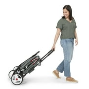 Radio Flyer Compass Kid & Cargo Stroll ‘N Wagon®, Gray Push and Pull Folding Fabric Wagon, for Kids 1 Year and up