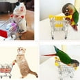 thumbnail image 4 of Visland Lovely Pet Bird Toys Parrot Intelligence Training Playing Mini Shopping Cart for Parakeet Budgie, 4 of 7