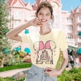 thumbnail image 5 of KimSoong Women Magic Kingdom T-Shirt Castle Graphic Shirts Casual Family Vacation Holiday Shirt Cute Short Sleeve Tee Top, 5 of 9