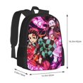 thumbnail image 2 of Demon Slayer Backpack For School Anime Bookbag Lightweight School Bags Satchel Back Packs, 2 of 2