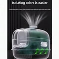 thumbnail image 6 of Fully Enclosed Cat Litter Box, Large Hooded Kitty Litter Pan with Flip-Top, Odor Control & Anti-Tracking, for Cats Up to 22 lbs, Detachable Design with Scoop, 4 Colors, 6 of 12