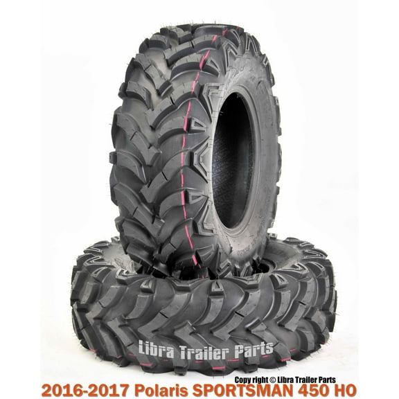 (2) 24x8-12 ATV Front Tire Set 6PR for 2008-2010 Polaris SPORTSMAN 400 HO