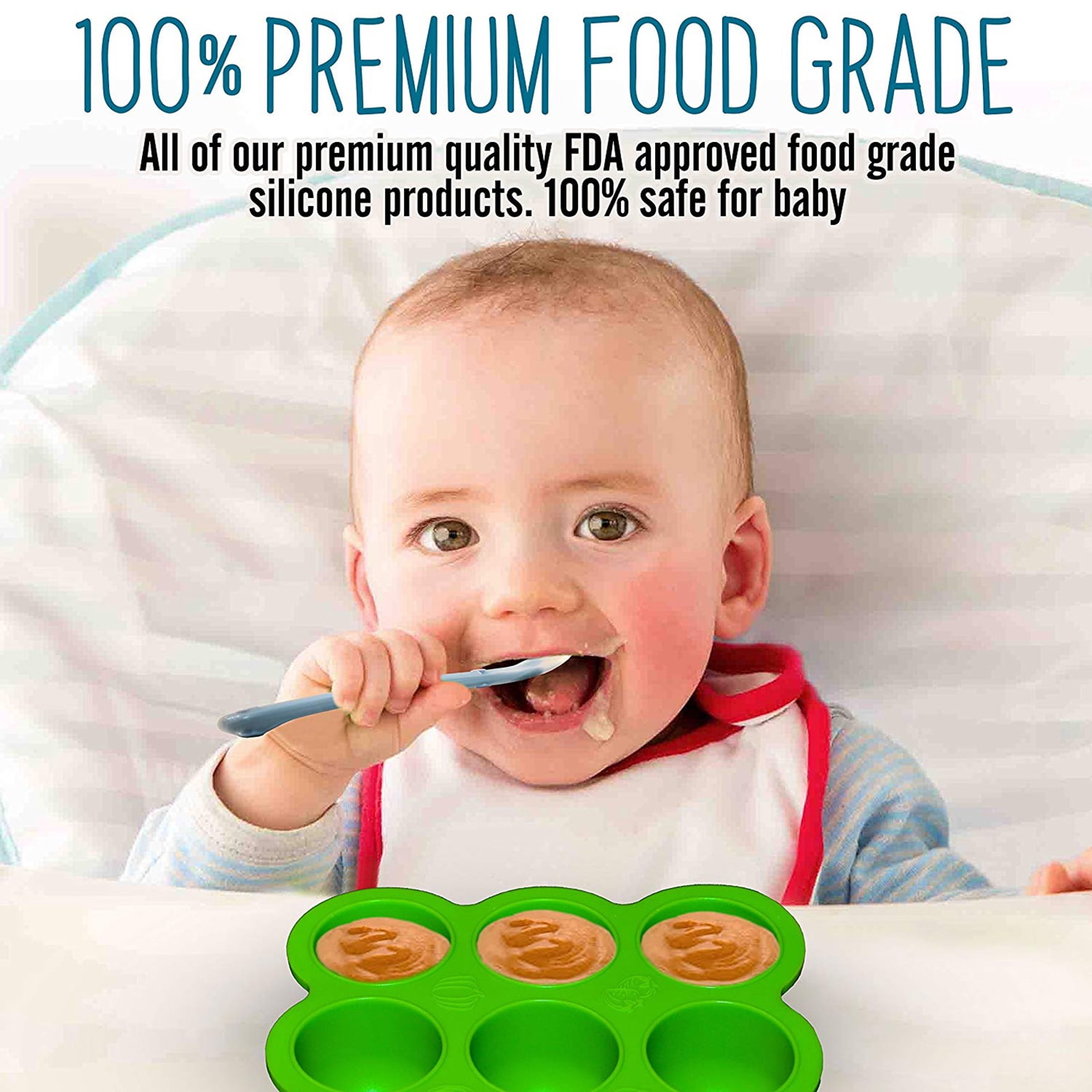 ITPCINC- Soft Silicone Baby Spoons Set for Kids, Training Spoon Gift Set for Infant BPA Free