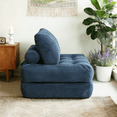 thumbnail image 5 of PAPROOS Bean Bag Chair for Adults, Corduroy Bean Bag Lounger, Convertible Floor Sofa Bed, Comfy Lounge Chair with Back Support for Bedroom, Dorm, Game Room and Living Room, Blue, 5 of 10