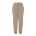 thumbnail image 6 of YDKZYMD Womens Sweatpants Short Beige Casual Drawstring Jogger Pants Elastic Waist Tie Dye Women's Sweatpants with Pockets and Straight Legs Cinch Bottom with Pockets Solid Color Baggy Pants, 6 of 6
