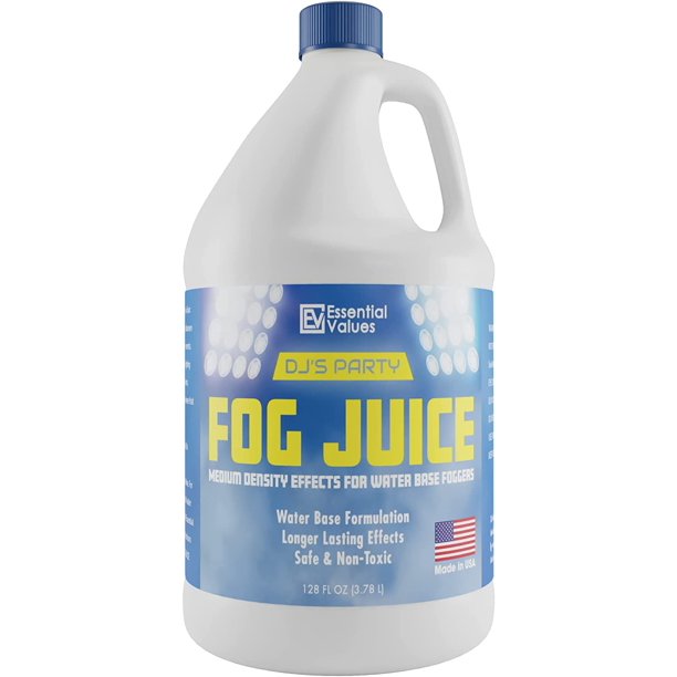 Essential Values Fog Machine Fluid for WaterBased Foggers, Suits 400