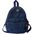 thumbnail image 1 of Mochila De Jeans Estéticos Para Mujeres Hombres, Bolso De Mano De Mochila De Mezclilla Informal, Bolso De Hombro De Mochila Ligera-Azul Oscuro, 1 of 3