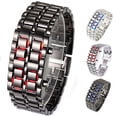 thumbnail image 2 of Montre Bracelet à Quartz Numérique de Lave en Acier Inoxydable pour Hommes, 2 of 10