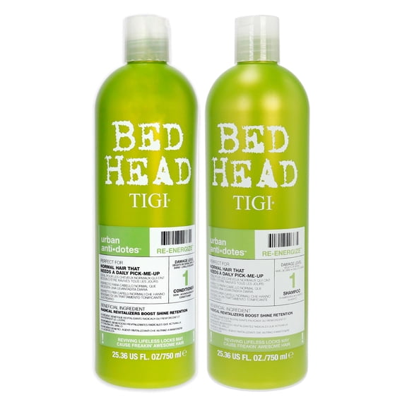 TIGI Bed Head Urban Antidotes Re-Energize 2 Pc Kit - 25.36oz Shampoo, 25.36oz Conditioner