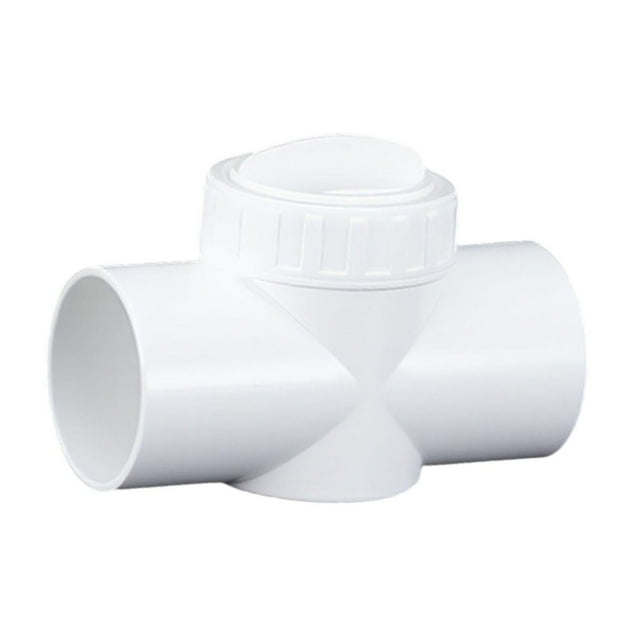 S SERENABLE Aquarium Control Valve Attachments Noise Reduction for Fish Tank Outlet Pipe White 40mm